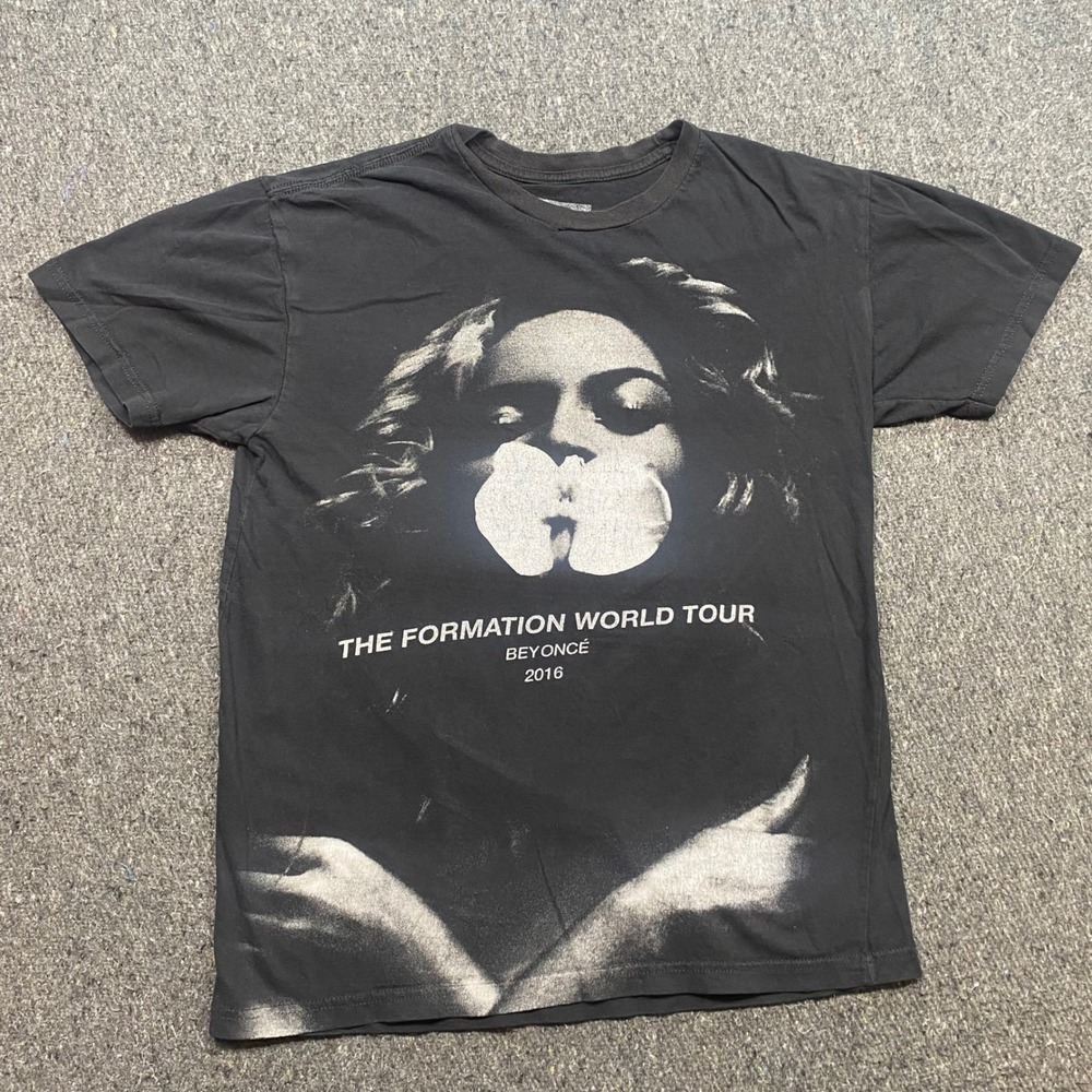 Beyonce Formation World Tour 2016 TShirt Sz S Mens Black‎ Graphic Concert Merch